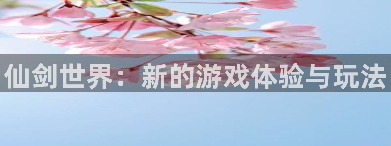庄闲游戏APP：仙剑世界：新的游戏体验与玩法